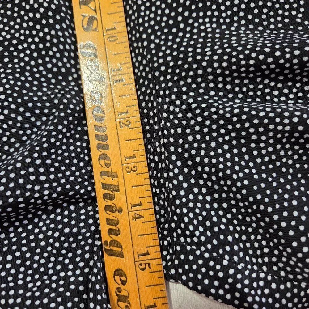 EUC CHAUS PETITES WIDE LEG DOTTED PLEATED SOFT PANTS SIZE 14 - Picture 15 of 16